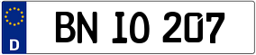 Truck License Plate